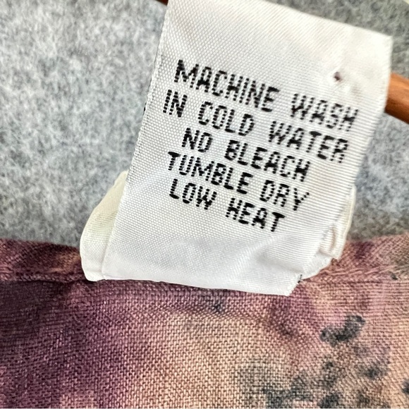 MIND SET by XCVI Dress Tie Dye Pockets Linen Artsy Lagenlook Beach Size Medium - Picture 7 of 9